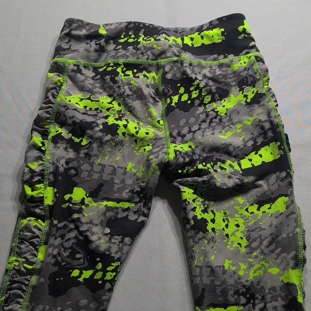 Calvin Klein Performance Gray and Neon Green Leggings Size Small - Picture 5 of 7